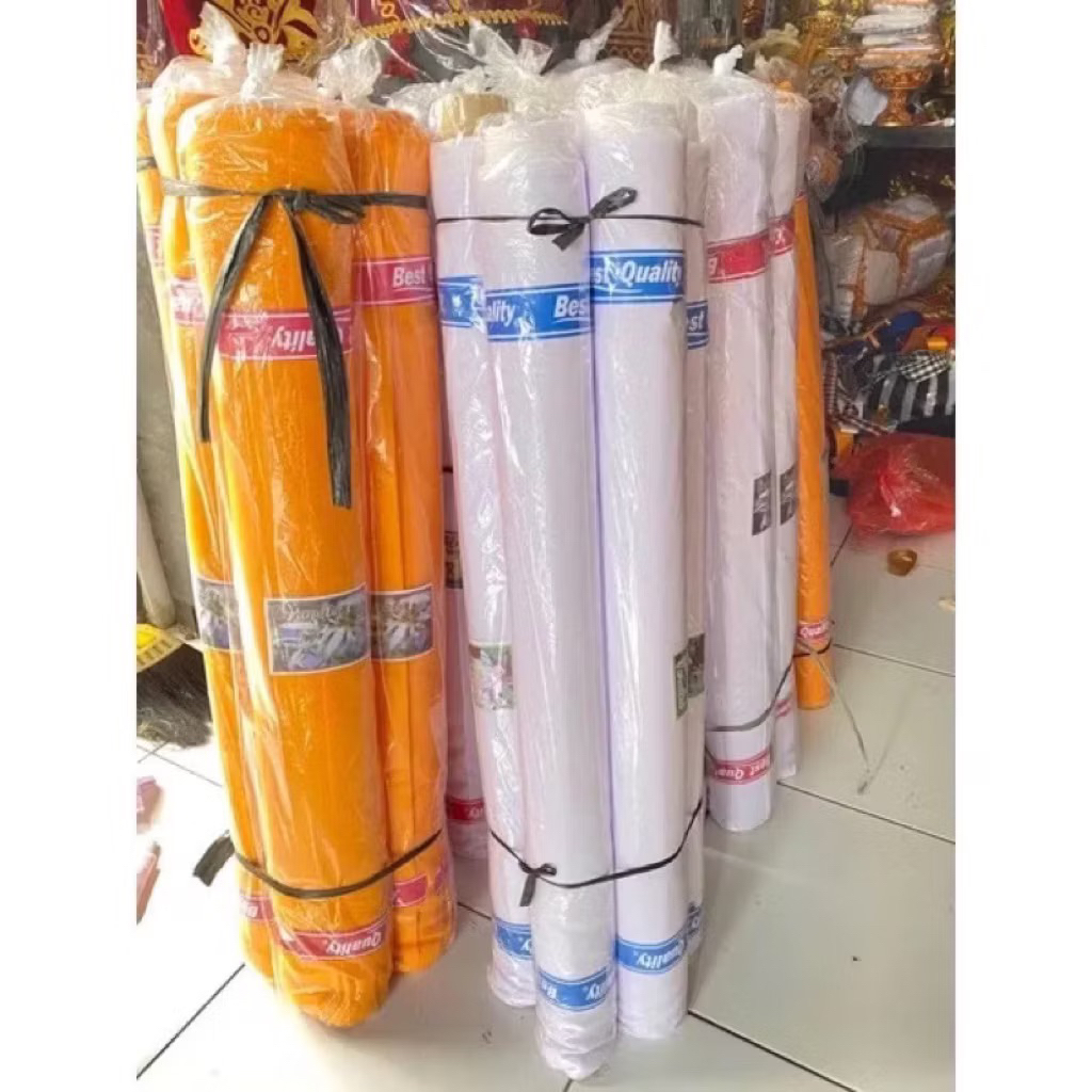 KAIN KUNING / KAIN PUTIH / KAIN HITAM PER ROLL (30yard)