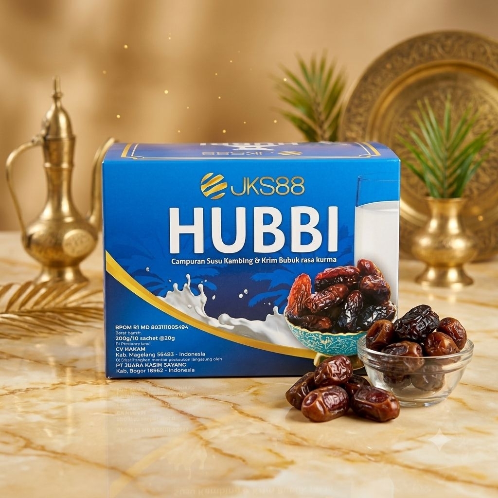 Hubbi SUSU BUBUK RASA KURMA  Asli Original 100%