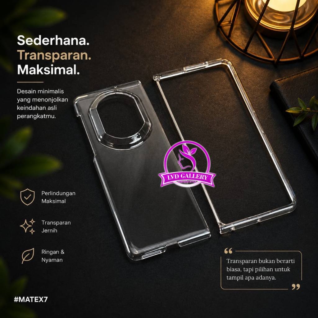 Huawei Mate X7 Huawei Mate XT Ultimate Huawei Mate X6 Hardcase Acrilic bening / Case Clear Huawei Ma