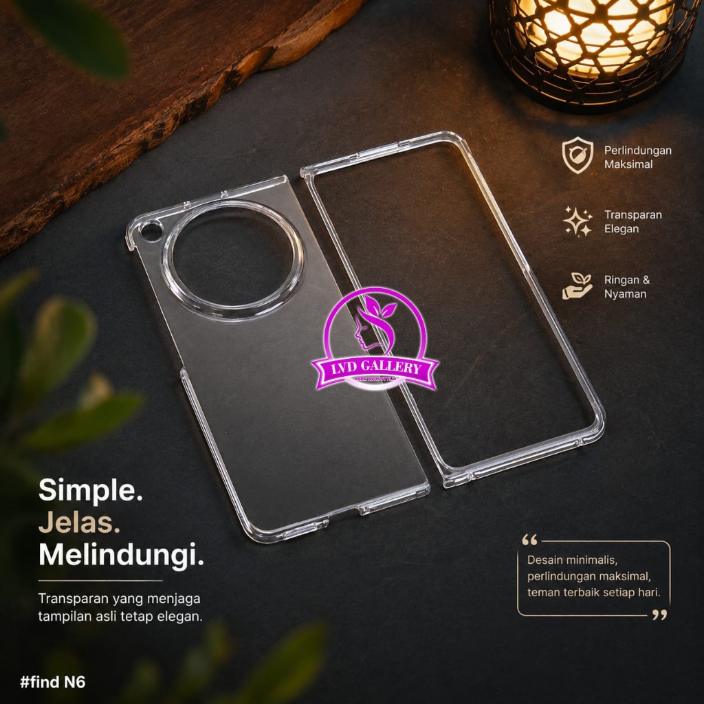 Oppo Find N6 Oppo Find N3 Fold Oppo Find N5 Fold Hardcase Acrilic bening / Case Clear Oppo Find N6 O