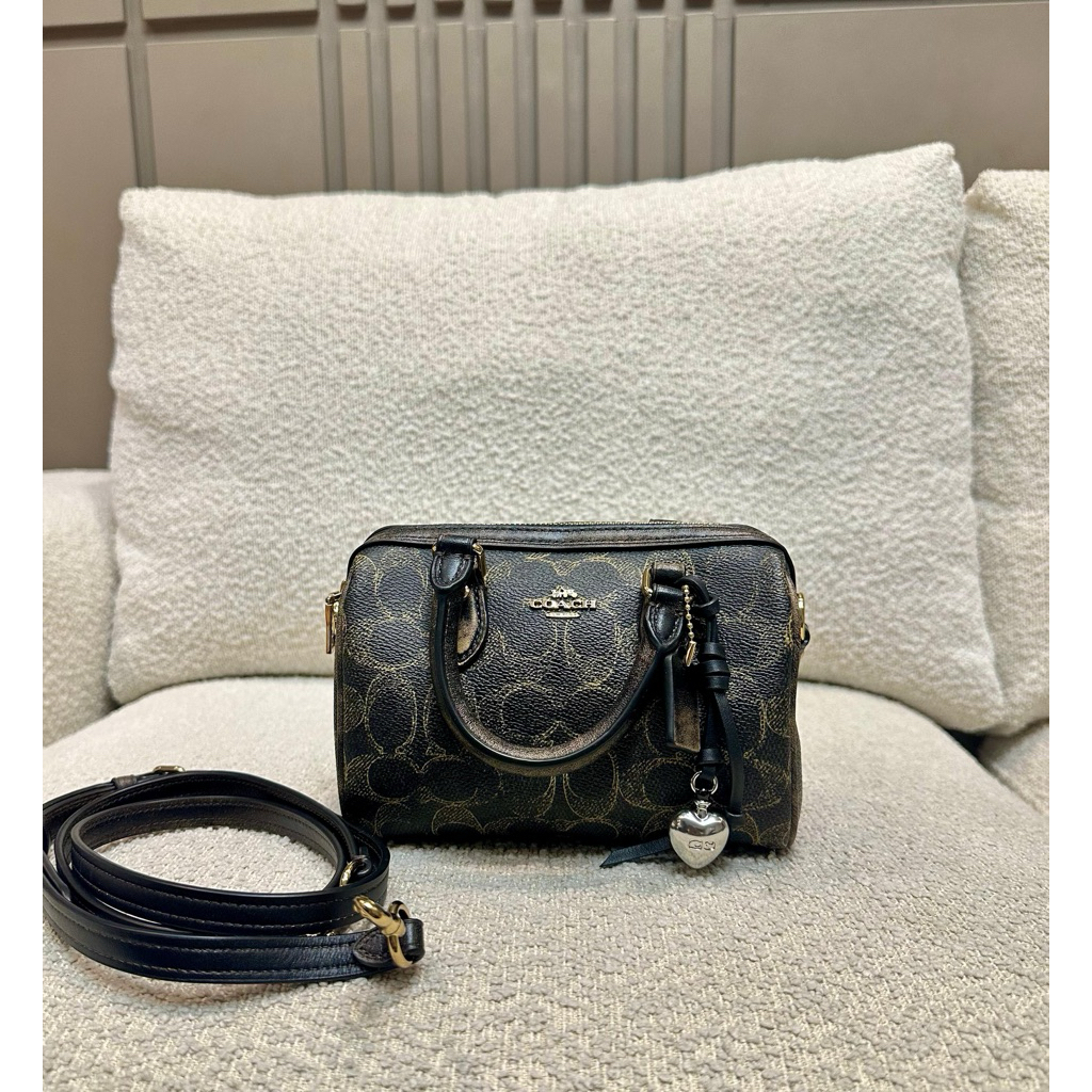 Tas wanita coc mini rowan brown with bagcharm