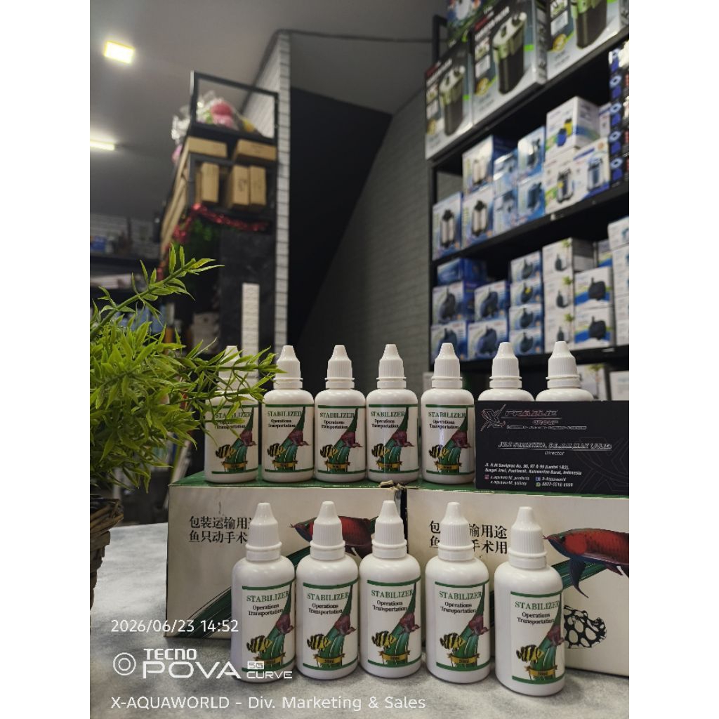 XAW- obat bius ikan stabilizer