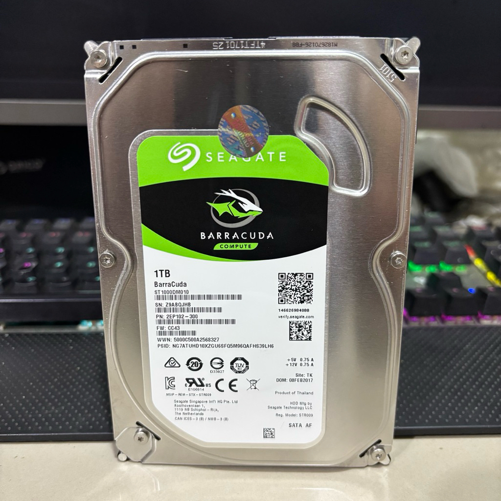 HARDDISK KOMPUTER SEAGATE BARRACUDA 1TB SENTINEL 100%