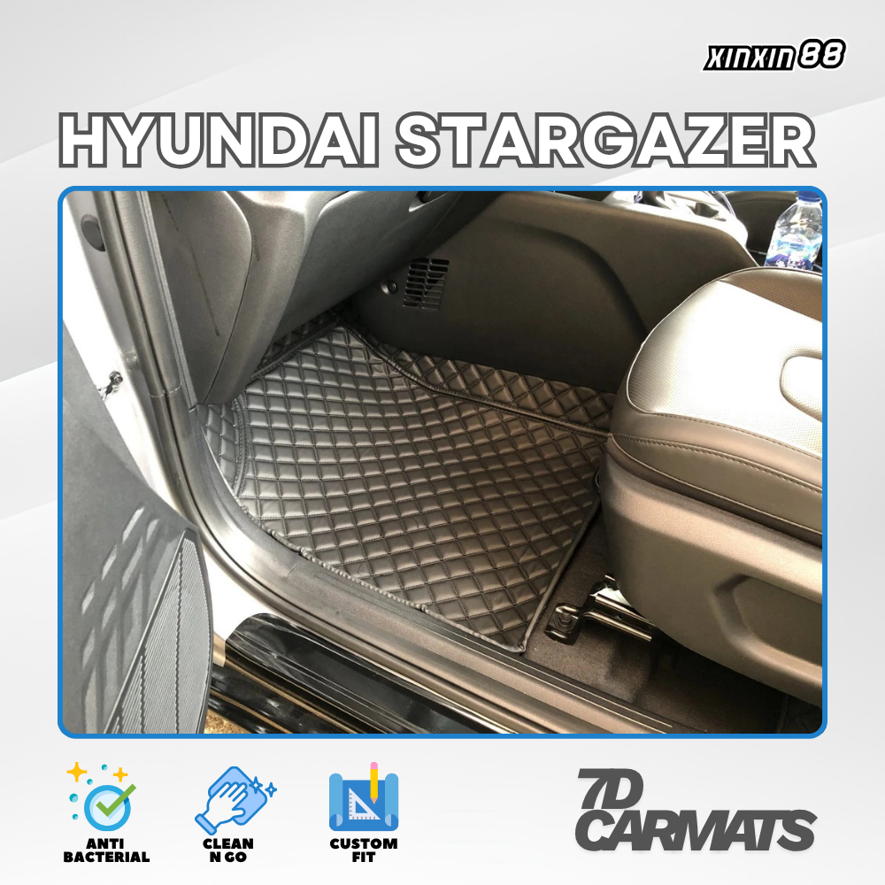 Karpet Mobil Hyundai Stargazer Tahun 2022-2025 Fullset Bagasi Premium Haima Carmat