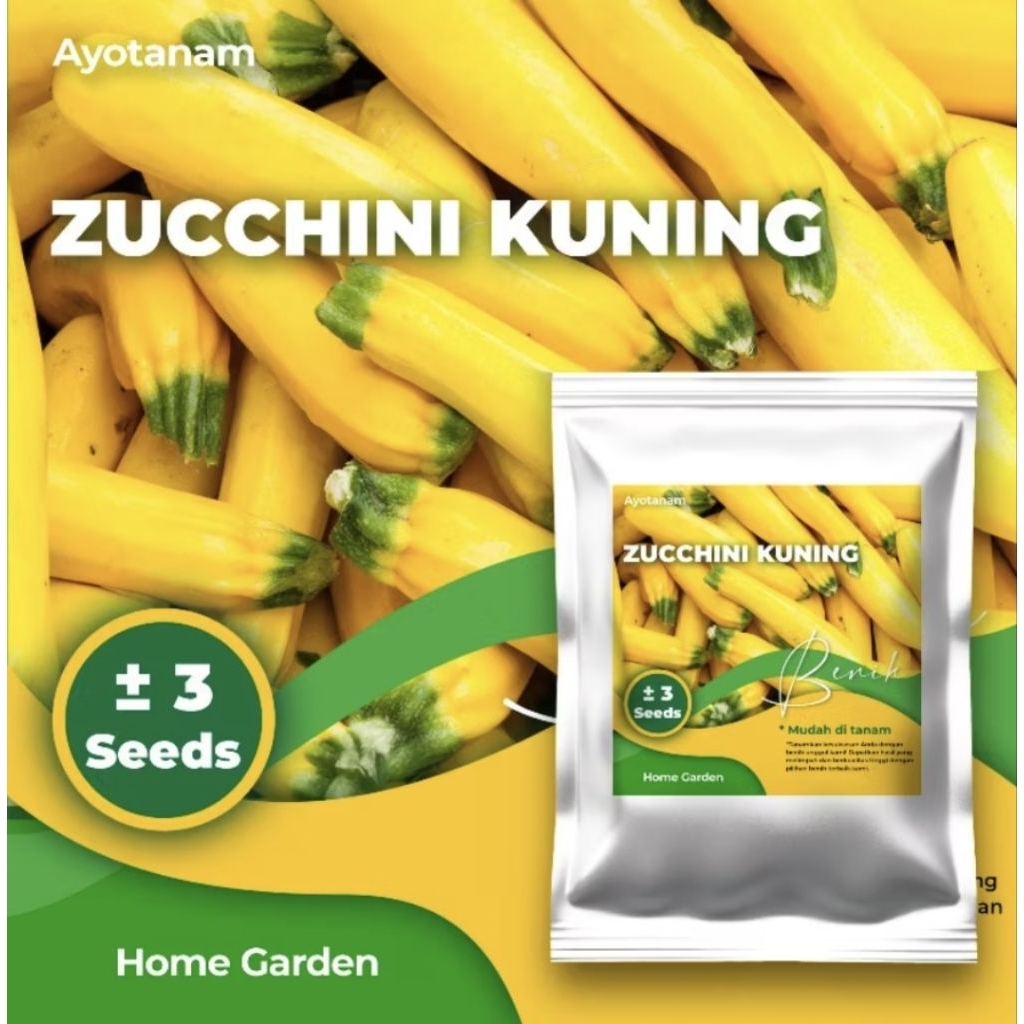 Benih Zucchini Kuning isi ± 3 Benih