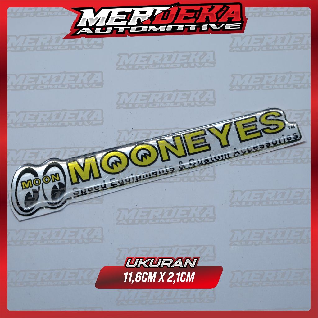 Emblem timbul mooneyes | emblem stiker mooneyes