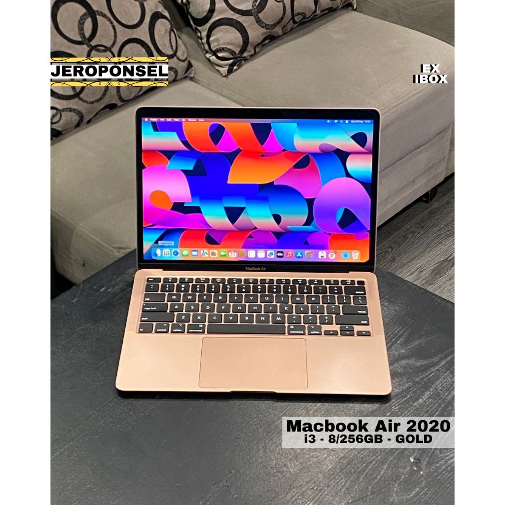 MACBOOK AIR 2020 13” i3 8/256GB EX IBOX ORIGINAL GARANSI ADA MINUS