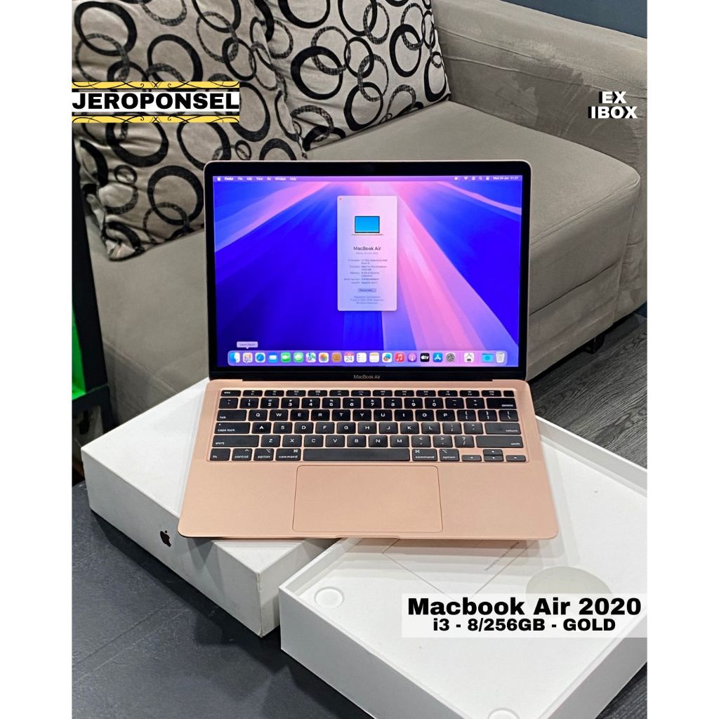 MACBOOK AIR 2020 13” i3 8/256GB GOLD EX IBOX LIKE A NEW ORIGINAL