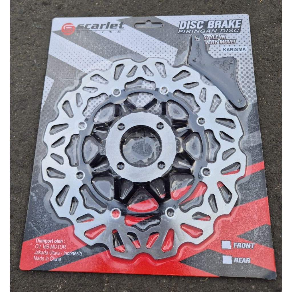 piringan cakram depan lebar motor Supra X 125 karisma 300 mm