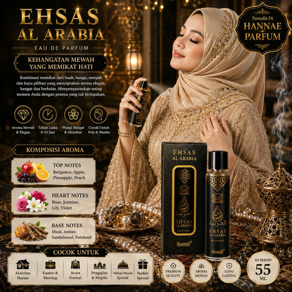 Parfum Surrati Ehsas Al Arabia Eau de Parfum 55ml Spray