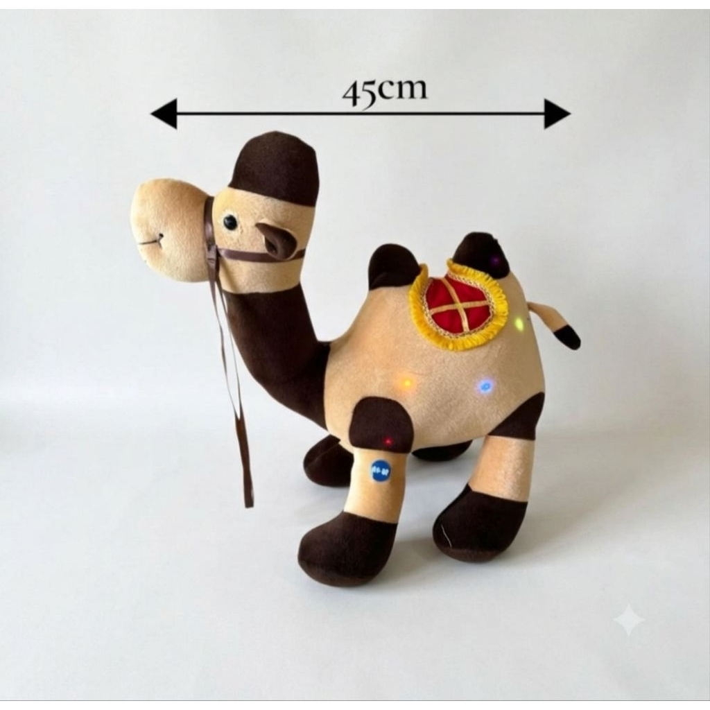 Boneka unta peci Uk.XI 50cm/Boneka unta oleholeh haji/Boneka suvenir haji