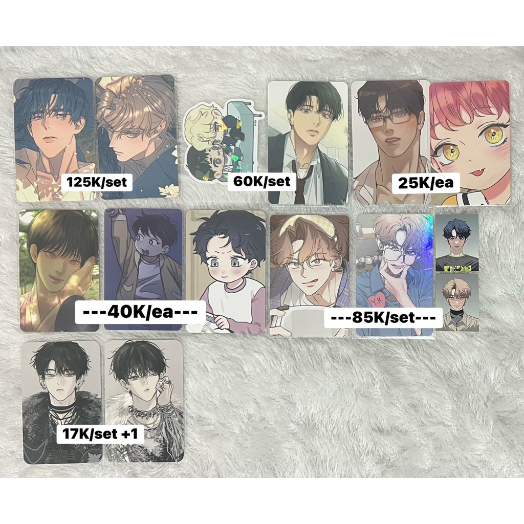 photocards bl lezhin bomtoon sg’26, backlight, lebom, jinx, checkmate, happy twogether, nerd project