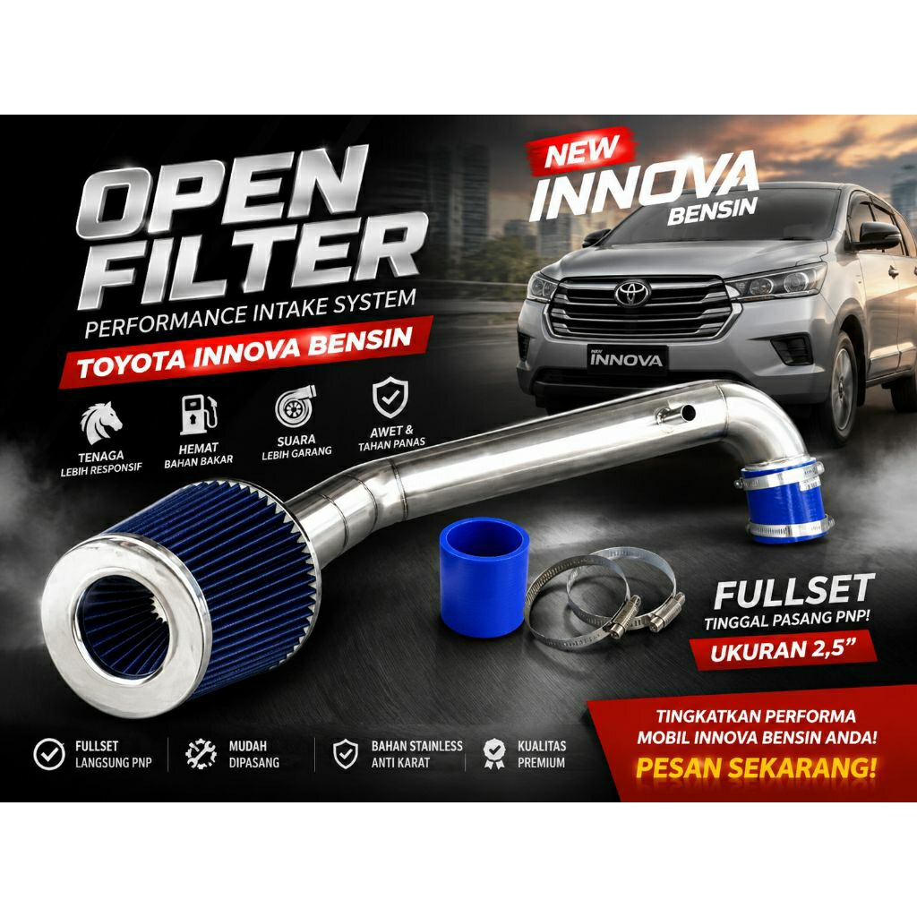 OPEN FILTER Inova bensin.