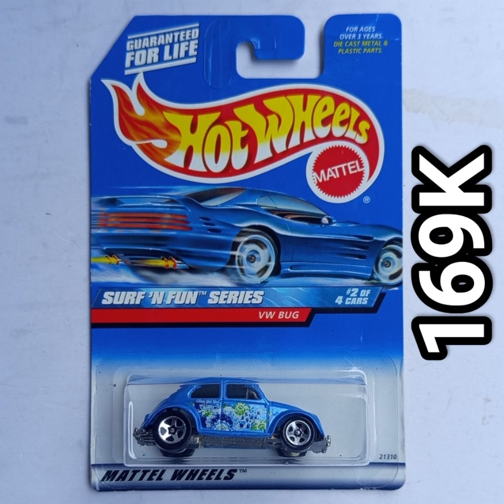 Hot Wheels Surf n Fun Series VW Volkswagen Beetle Bug Kodok