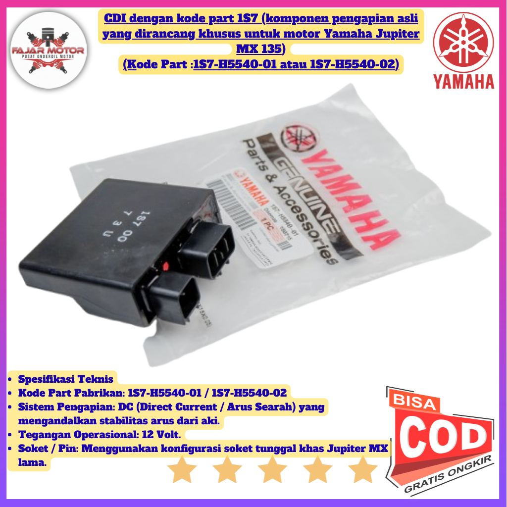 Cdi jupiter mx new 135 - CDI brt Yamaha Jupiter MX old 135 1S7 - cdi jupiter mx Ori Premium