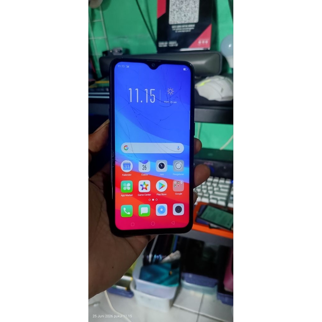 OPPO A5s 3/32 minus retak bisa pakai