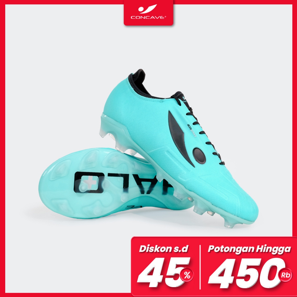 Concave Sepatu Sepak Bola Halo Maze FG Teal Black