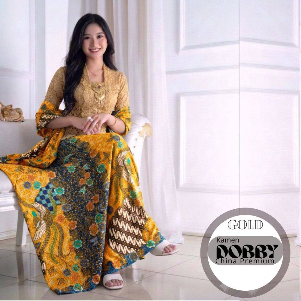 Kamen Bali Doby Viscose Premium + Slendang | Motif ATBM Eksklusif