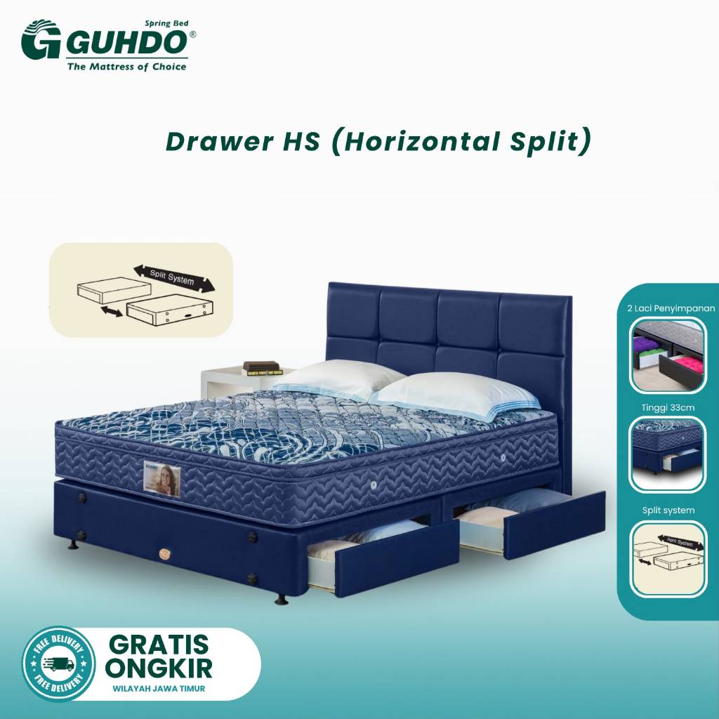 GUHDO Drawer HS - Divan Laci Horizontal Split (HANYA DIVAN)