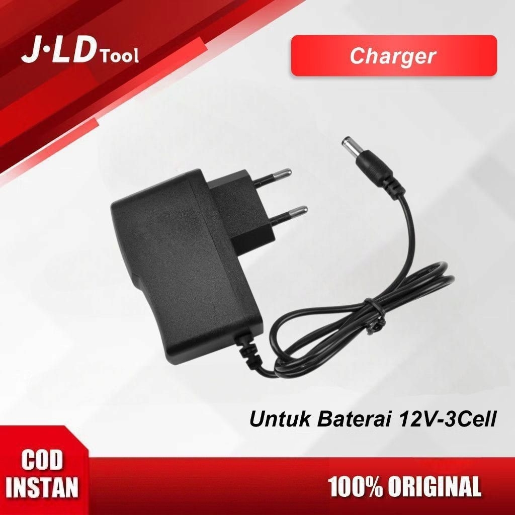 JLD Charger Untuk Baterai Bor 12V Baterai Adaptor Charger Bor Baterai 12 V