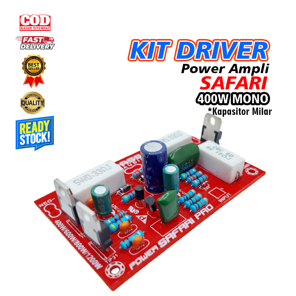 DRIVER POWER AMPLIFIER SAFARI SANKEN 400 WATT MONO SAFARI