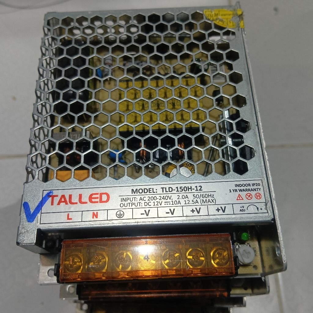 Power supply switching TALLED 12V 10A bekas normal