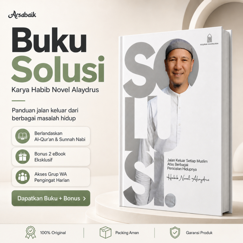 Buku Solusi Habib Novel Alaydrus Original – Panduan Masalah Hidup + Bonus 2 eBook