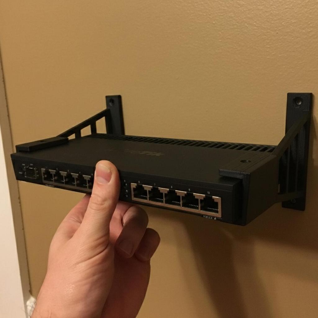Wall Mount Mikrotik Router RB4011 /  Holder Mikrotik Router RB4011 / Bracket Mikrotik Router RB4011
