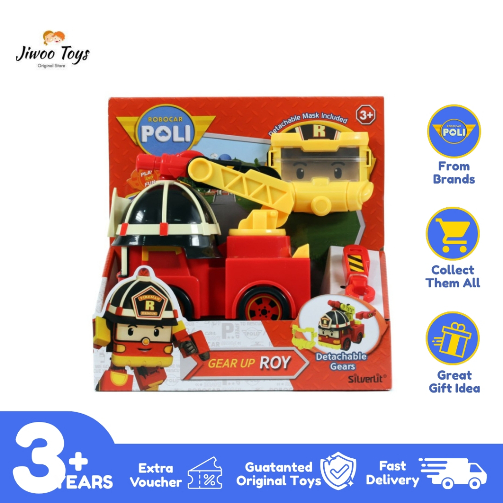 Robocar Poli Gear Up Roy RP-83394/Mobil Pemadam