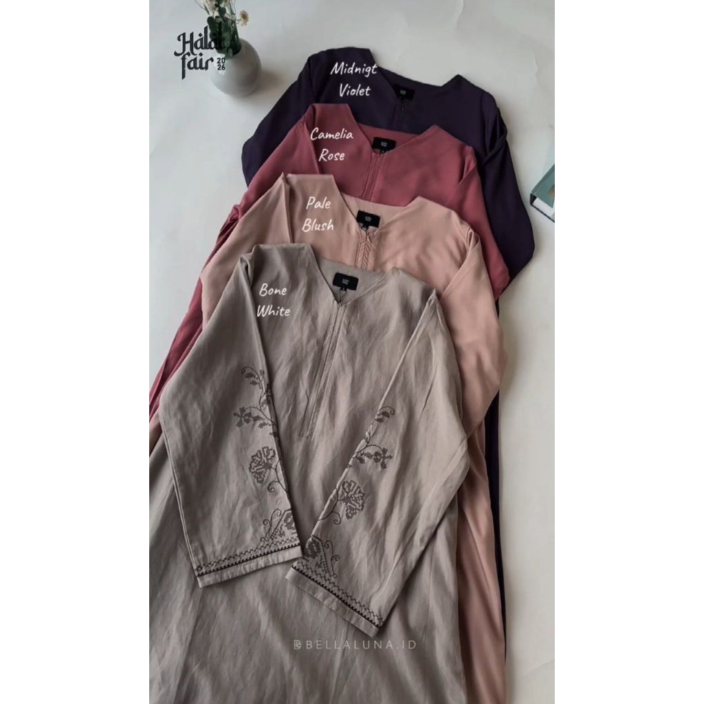 LAYFA ABAYA BORDIR BELLALUNA/ GAMIS BORDIR/ ABAYA BORDIR BUNGA/ ABAYA BELLALUNA/GAMIS BELLALUNA