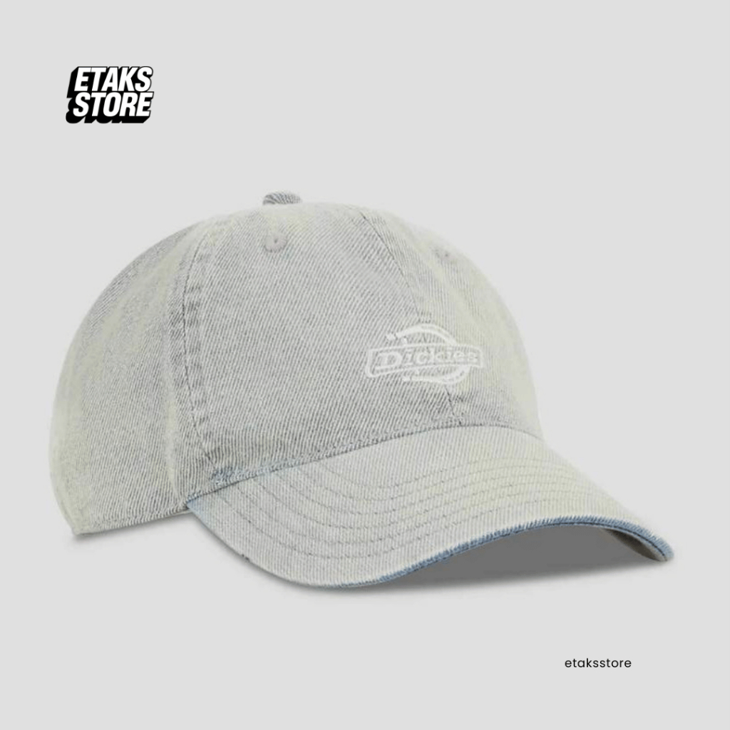 Topi Dickies Dad Denim Cap Hat Vintage Aged Blue | Strapback Snapback Jockey | Original Resmi
