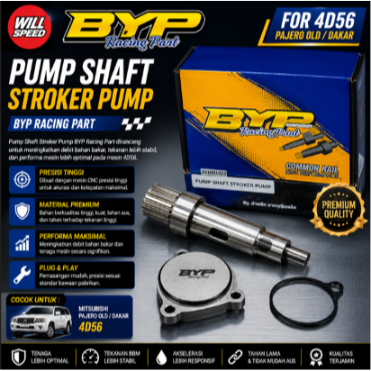 PUMP SHAFT BYP STROKER PUMP BYP PAJERO OLD DAKAR 4D56