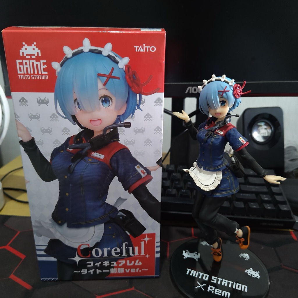 Figure Anime Re:Zero Coreful Rem : Taito Uniform Ver Ori Taito