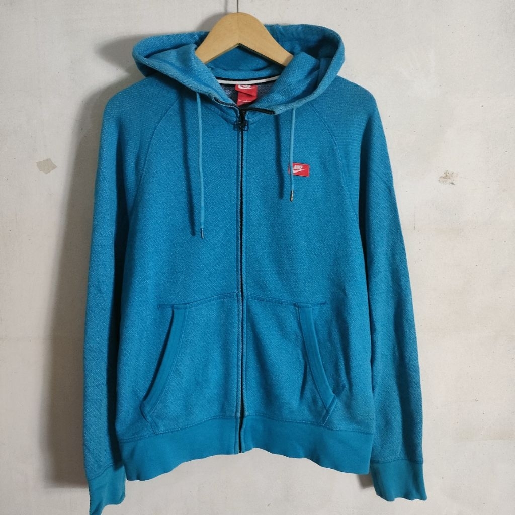Hoodie Nike Logo Box Full Zipper L
