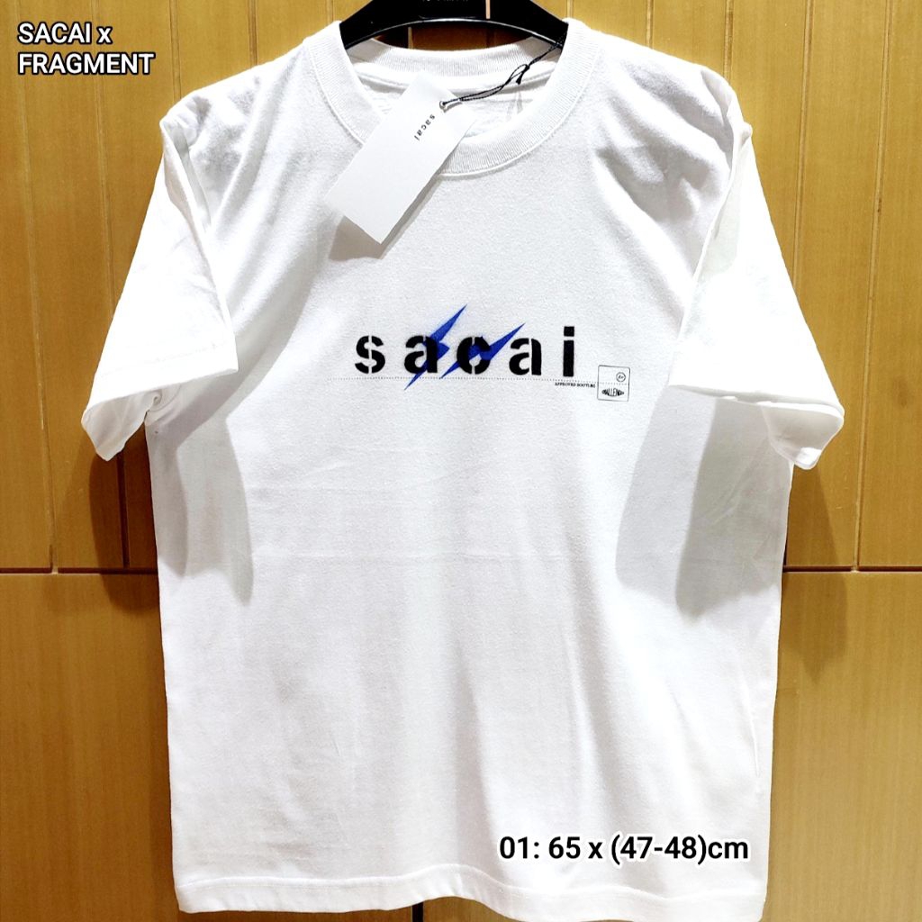 SACAI X CHALLENGER x FRAGMENT LOGO TEE SS17 AUTHENTIC 100% BNWT