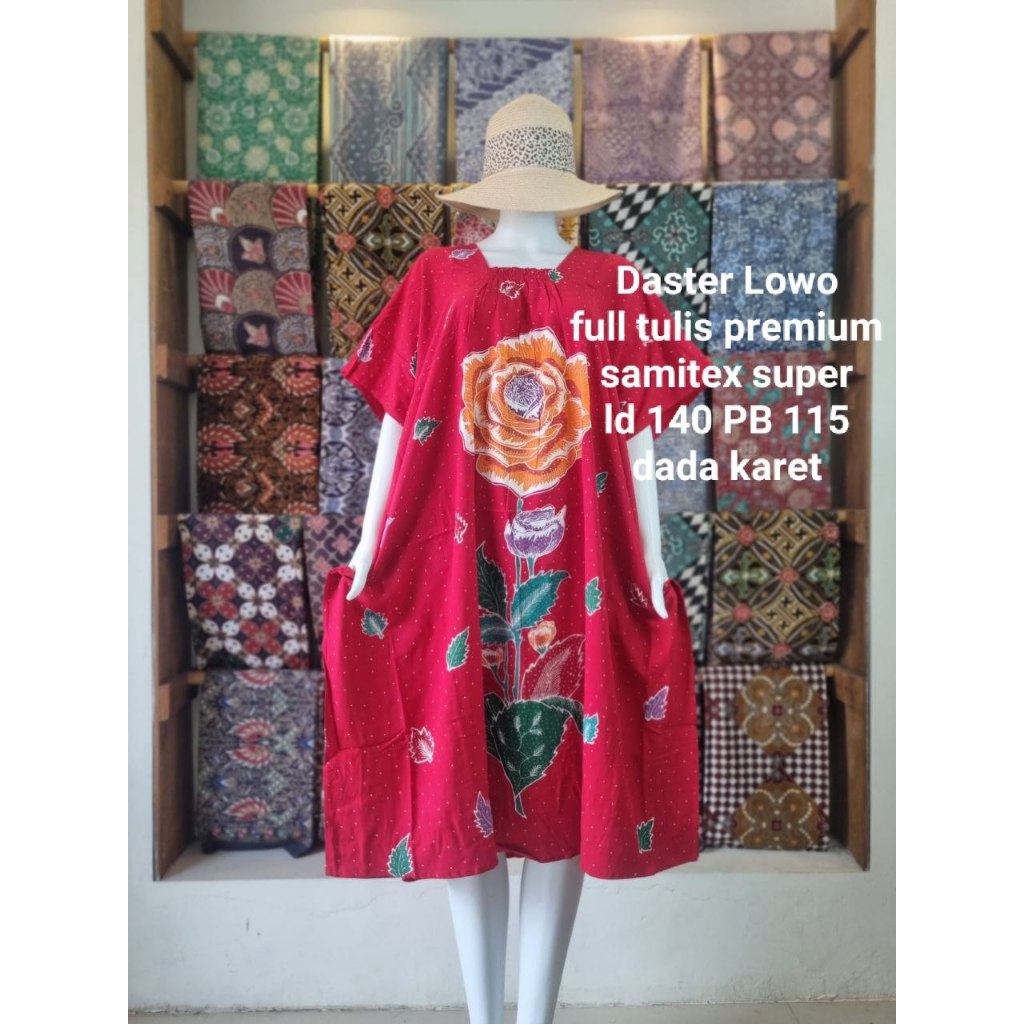 Daster Lowo Bunga Full Batik Tulis Premium