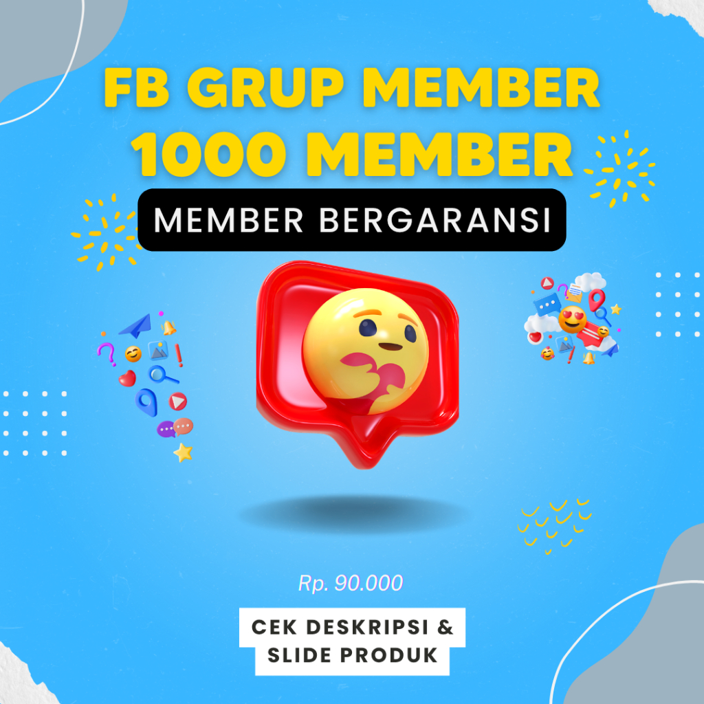 1000 Member FacebookMembers Member Bergaransi