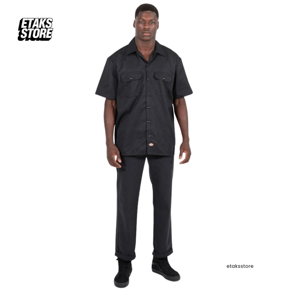 Kemeja Dickies Work Shirt 1574 Black | Shirt Casual Work Formal | Original Resmi
