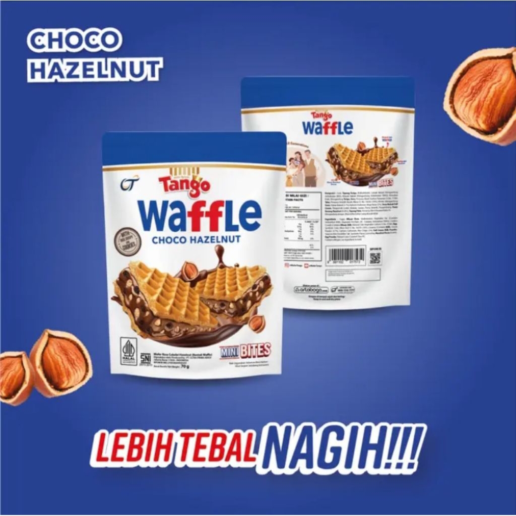 Tango Waffle Choco Hazelnut [1 Pouch 70 Gram]