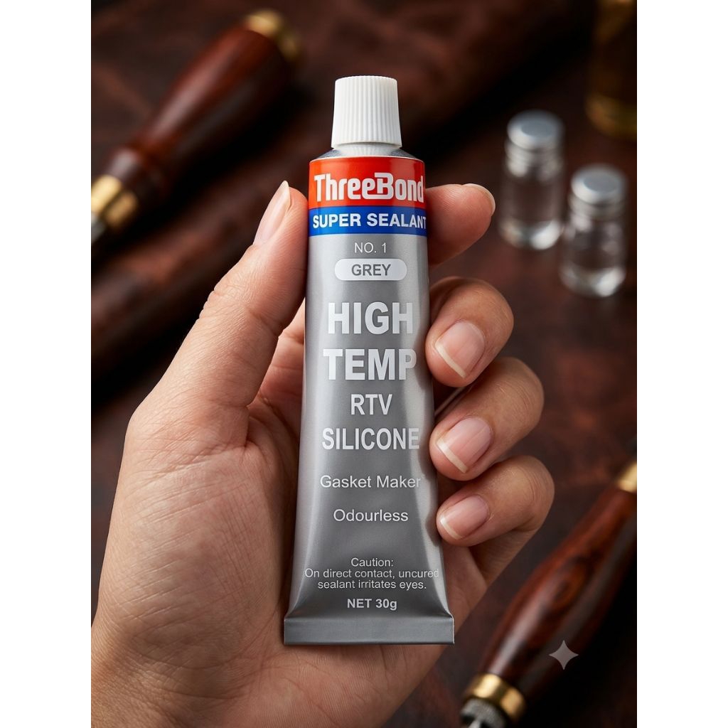 Lem Mesin Motor & Mobil Lem Premium Tahan Panas & Oli Threebond Super Sealer High Temp RTV Silicone 