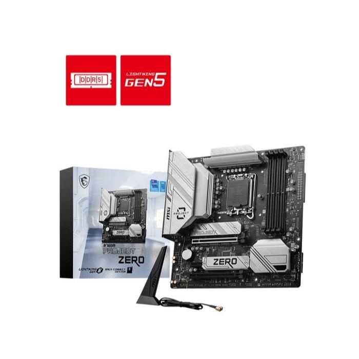 MSI B760M PROJECT ZERO (Intel LGA 1700, B760) MOTHERBOARD