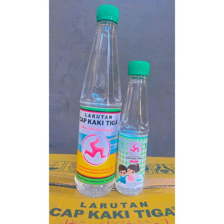 LARUTAN BOTOL BESAR DAN BOTOL ANAK CAP KAKI TIGA
