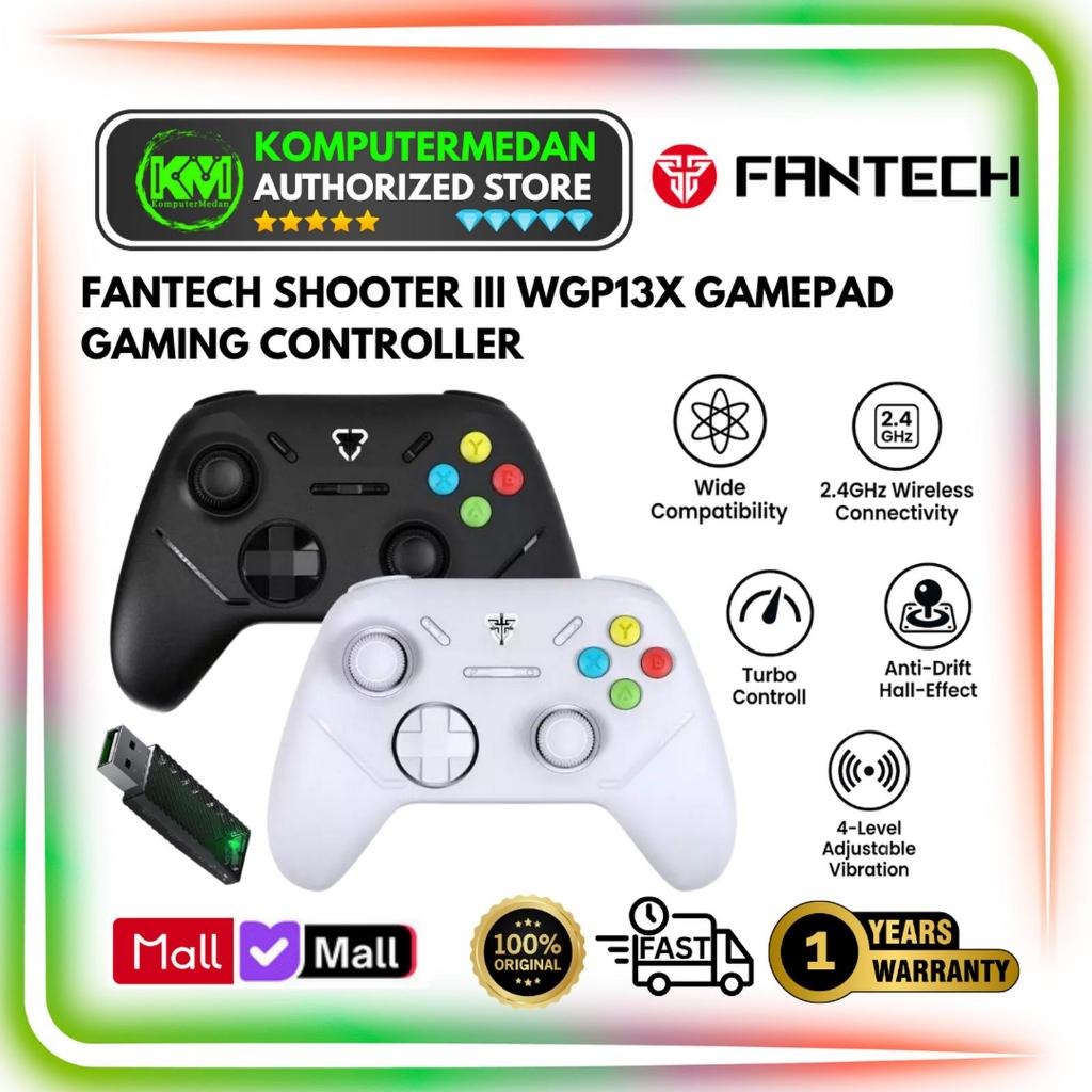 Gamepad Fantech Shooter III WGP13X Gamepad Wireless Gaming Controller Joystick USB Type C