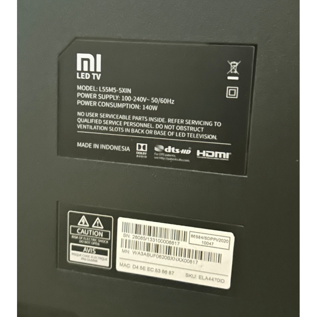 Mi LED Smart Tv 4 Pro 55"