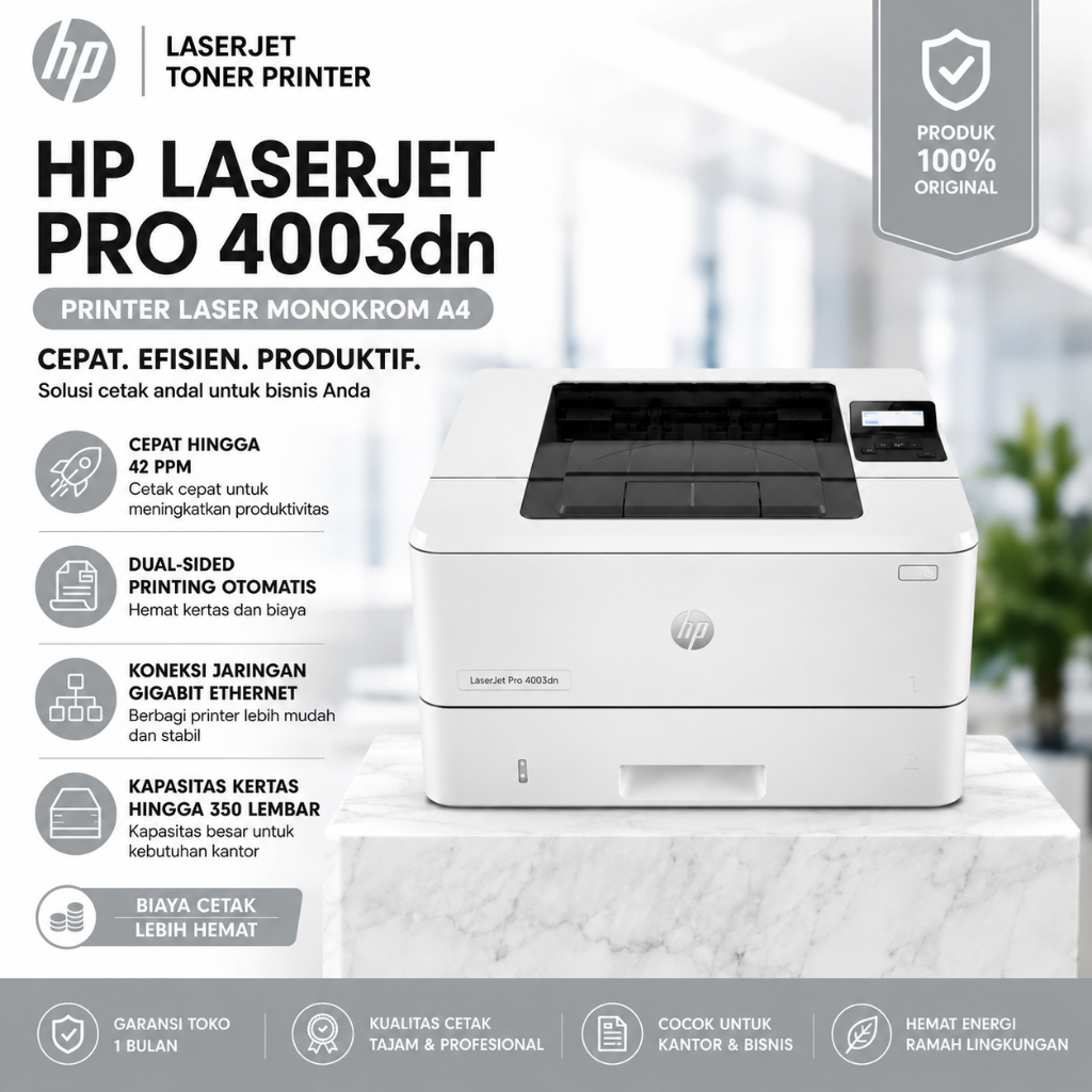 papamonstore HP LaserJet Pro 4003dn Printer Laser Printer Laser Monochrome Duplex