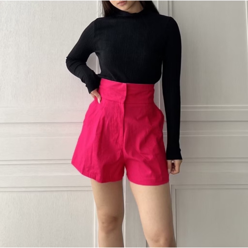 preloved celana pendek hot pants pink fuschia