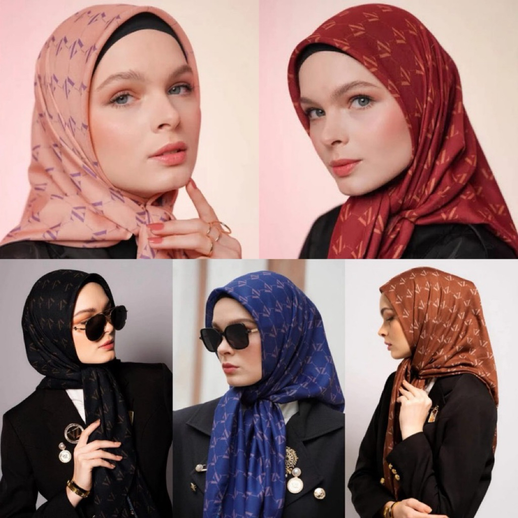 Vivi Zubedi Monogram voal Scarf
