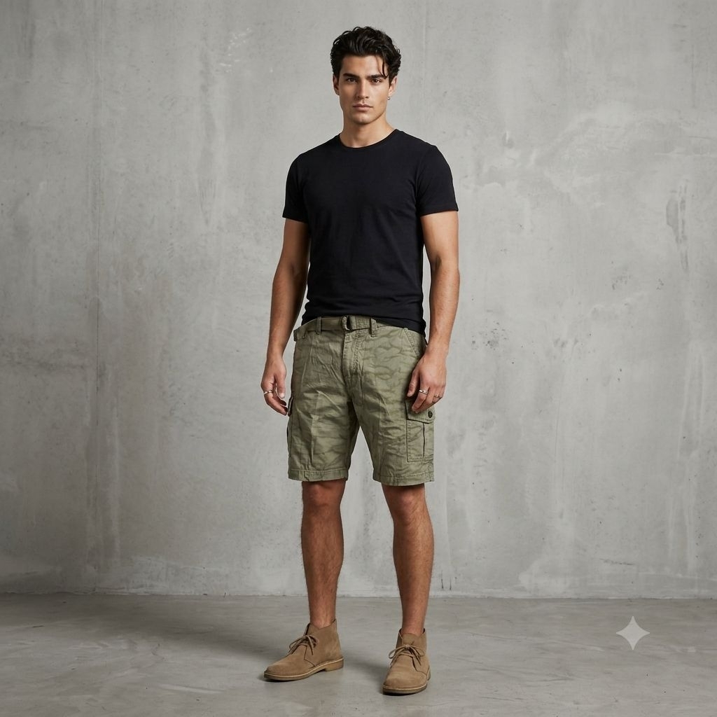 Uniqlo x Michael Bastian Camo Cargo Short Pants Men's