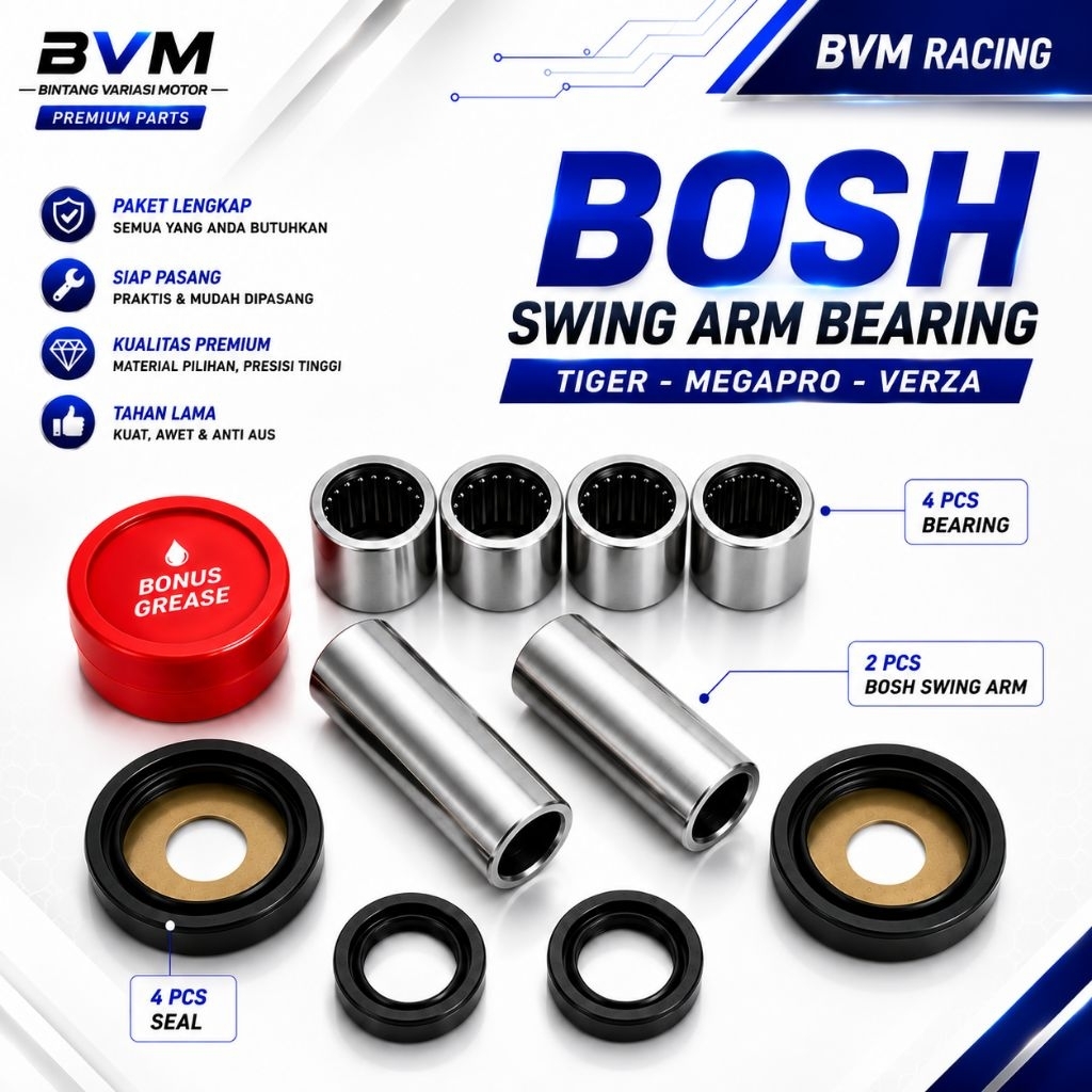 Bosh Swing Arm Tiger 2000 Old Tiger New Revo MegaPro New Monoshock Verza Herex Upgrade Bearing Bambu