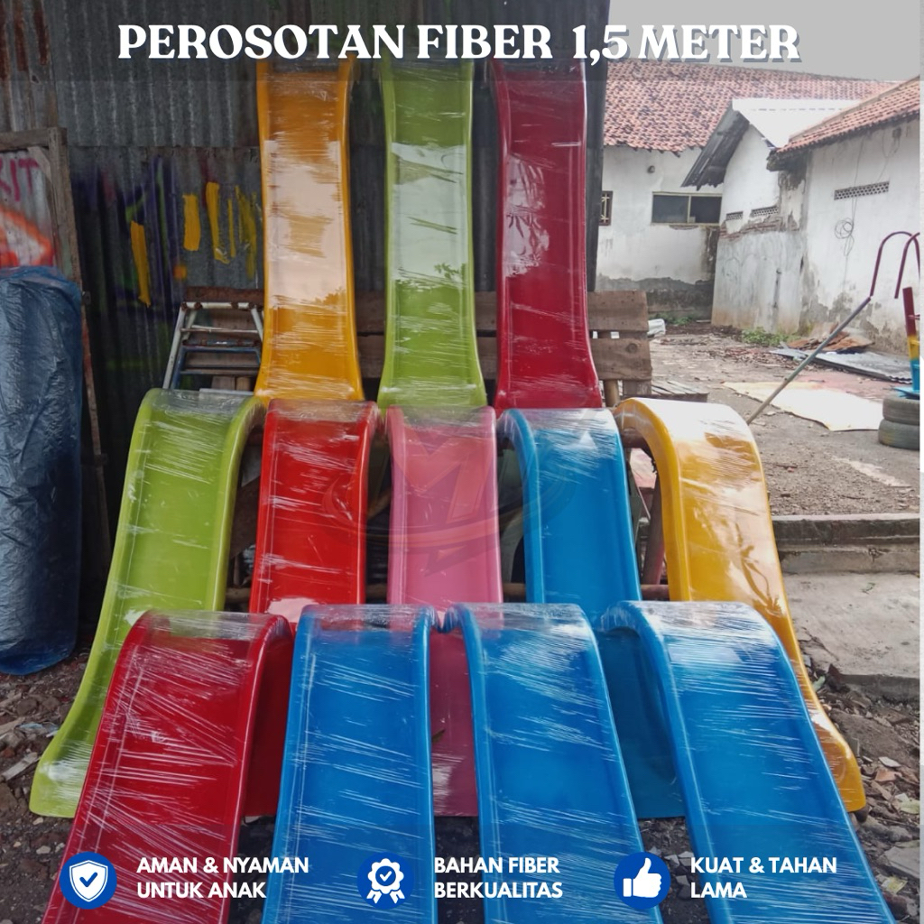 Perosotan Anak Fiber 150 CM - Prosotan Anak TK | Playground Indoor | Playground Outdoor | Murah Berk